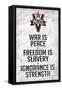 1984 INGSOC Big Brother Political Slogans-null-Framed Stretched Canvas