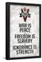 1984 INGSOC Big Brother Political Slogans-null-Framed Poster