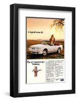 1984 Mustang GT 20th-null-Framed Art Print