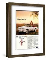 1984 Mustang GT 20th-null-Framed Art Print