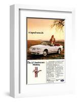 1984 Mustang GT 20th-null-Framed Art Print