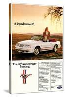 1984 Mustang GT 20th-null-Stretched Canvas