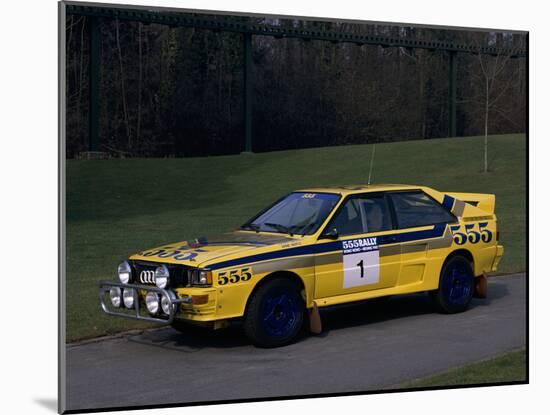 1985 Audi Quattro A2 Car-null-Mounted Photographic Print
