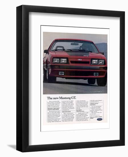 1985 the New Mustang GT-null-Framed Art Print