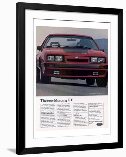 1985 the New Mustang GT-null-Framed Art Print