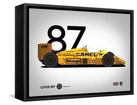 1987 Lotus 99T-NaxArt-Framed Stretched Canvas