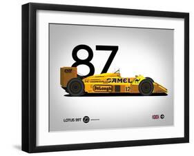 1987 Lotus 99T-NaxArt-Framed Art Print