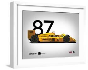 1987 Lotus 99T-NaxArt-Framed Art Print