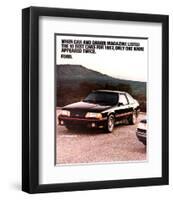 1987 Mustang 10 Best Cars-null-Framed Premium Giclee Print