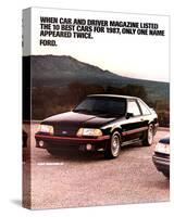 1987 Mustang 10 Best Cars-null-Stretched Canvas