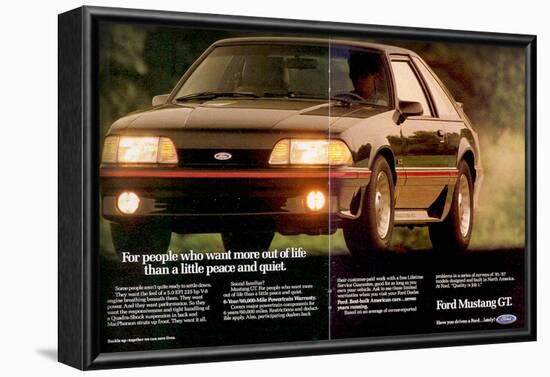 1988 Mustang More Out of Life-null-Framed Art Print