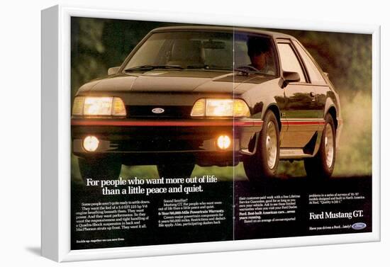 1988 Mustang More Out of Life-null-Framed Art Print