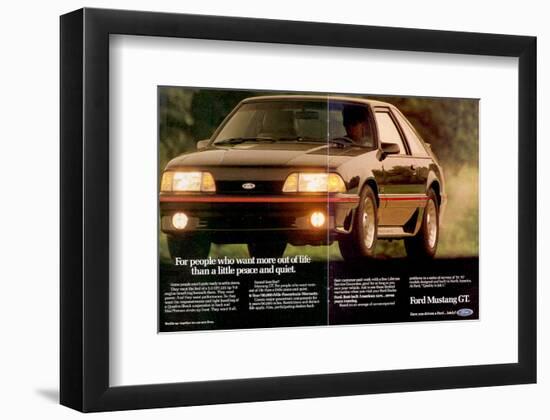 1988 Mustang More Out of Life-null-Framed Art Print