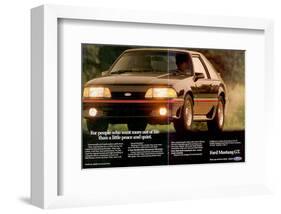 1988 Mustang More Out of Life-null-Framed Art Print