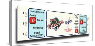 1988 world series mega ticket los angeles dodgers stretched canvas