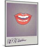 1989 Lips-null-Mounted Poster