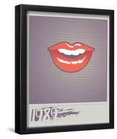 1989 Lips-null-Framed Poster