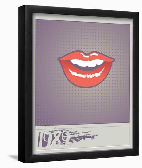 1989 Lips-null-Framed Poster
