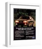 1989 Mustang People Want More-null-Framed Art Print