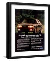 1989 Mustang People Want More-null-Framed Art Print