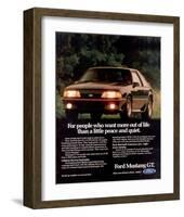 1989 Mustang People Want More-null-Framed Art Print