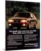 1989 Mustang People Want More-null-Mounted Art Print