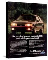 1989 Mustang People Want More-null-Stretched Canvas