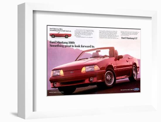 1989Mustang-To Look Forward To-null-Framed Premium Giclee Print