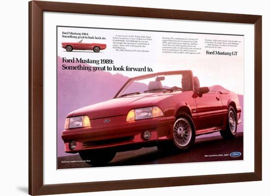 1989Mustang-To Look Forward To-null-Framed Art Print