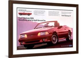 1989Mustang-To Look Forward To-null-Framed Art Print