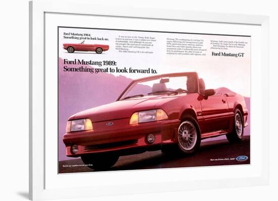 1989Mustang-To Look Forward To-null-Framed Art Print