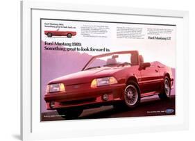 1989Mustang-To Look Forward To-null-Framed Art Print