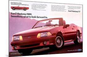 1989Mustang-To Look Forward To-null-Mounted Art Print