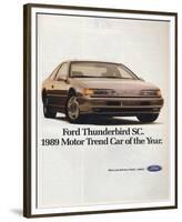 1989Thunderbird Car of the Year-null-Framed Premium Giclee Print