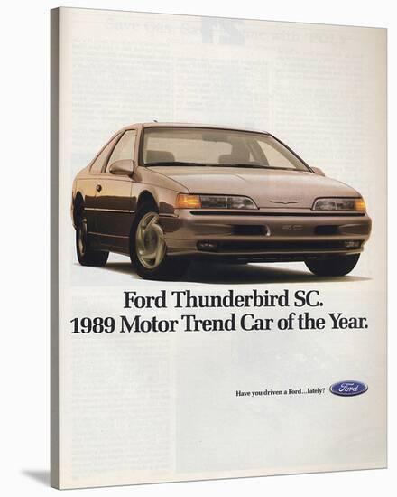 1989Thunderbird Car of the Year-null-Stretched Canvas