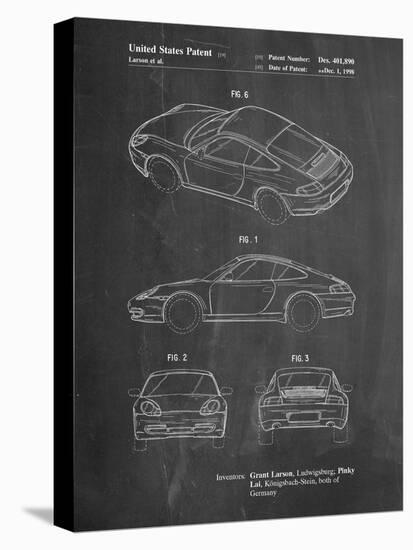 199 Porsche 911 Patent-Cole Borders-Stretched Canvas