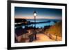 199 Steps of Whitby in the North Yorkshire at Sunset , United Kingdom-stocker1970-Framed Photographic Print