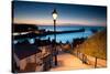 199 Steps of Whitby in the North Yorkshire at Sunset , United Kingdom-stocker1970-Stretched Canvas