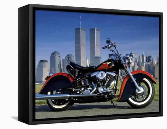 1990 Heritage Classic Harley Davidson, New York City, USA-null-Framed Stretched Canvas