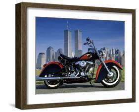 1990 Heritage Classic Harley Davidson, New York City, USA-null-Framed Premium Photographic Print