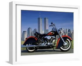 1990 Heritage Classic Harley Davidson, New York City, USA-null-Framed Premium Photographic Print