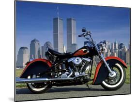 1990 Heritage Classic Harley Davidson, New York City, USA-null-Mounted Premium Photographic Print