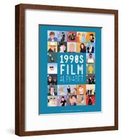 1990s Film Alphabet - A to Z-Stephen Wildish-Framed Art Print