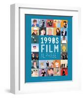 1990s Film Alphabet - A to Z-Stephen Wildish-Framed Art Print