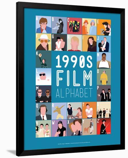 1990s Film Alphabet - A to Z-Stephen Wildish-Framed Giclee Print