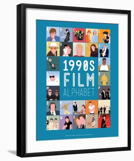 1990s Film Alphabet - A to Z-Stephen Wildish-Framed Giclee Print