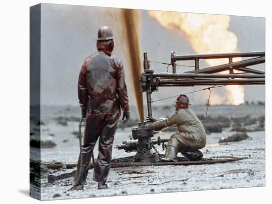 1991 Gulf War Oil Fires-Greg Gibson-Stretched Canvas