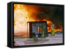 1991 Gulf War Oil Fires-Bill Haber-Framed Stretched Canvas