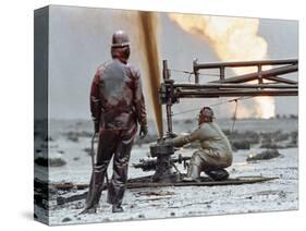 1991 Gulf War Oil Fires-Greg Gibson-Stretched Canvas