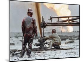 1991 Gulf War Oil Fires-Greg Gibson-Mounted Photographic Print